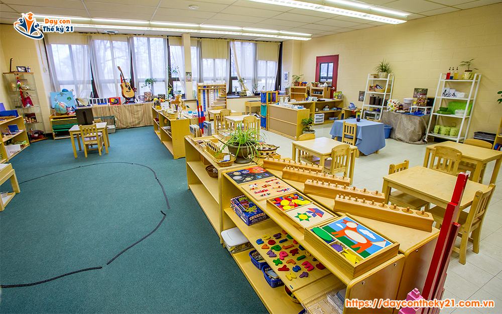 Giáo cụ Montessori là điểm khác biệt so với giáo dục truyền thống